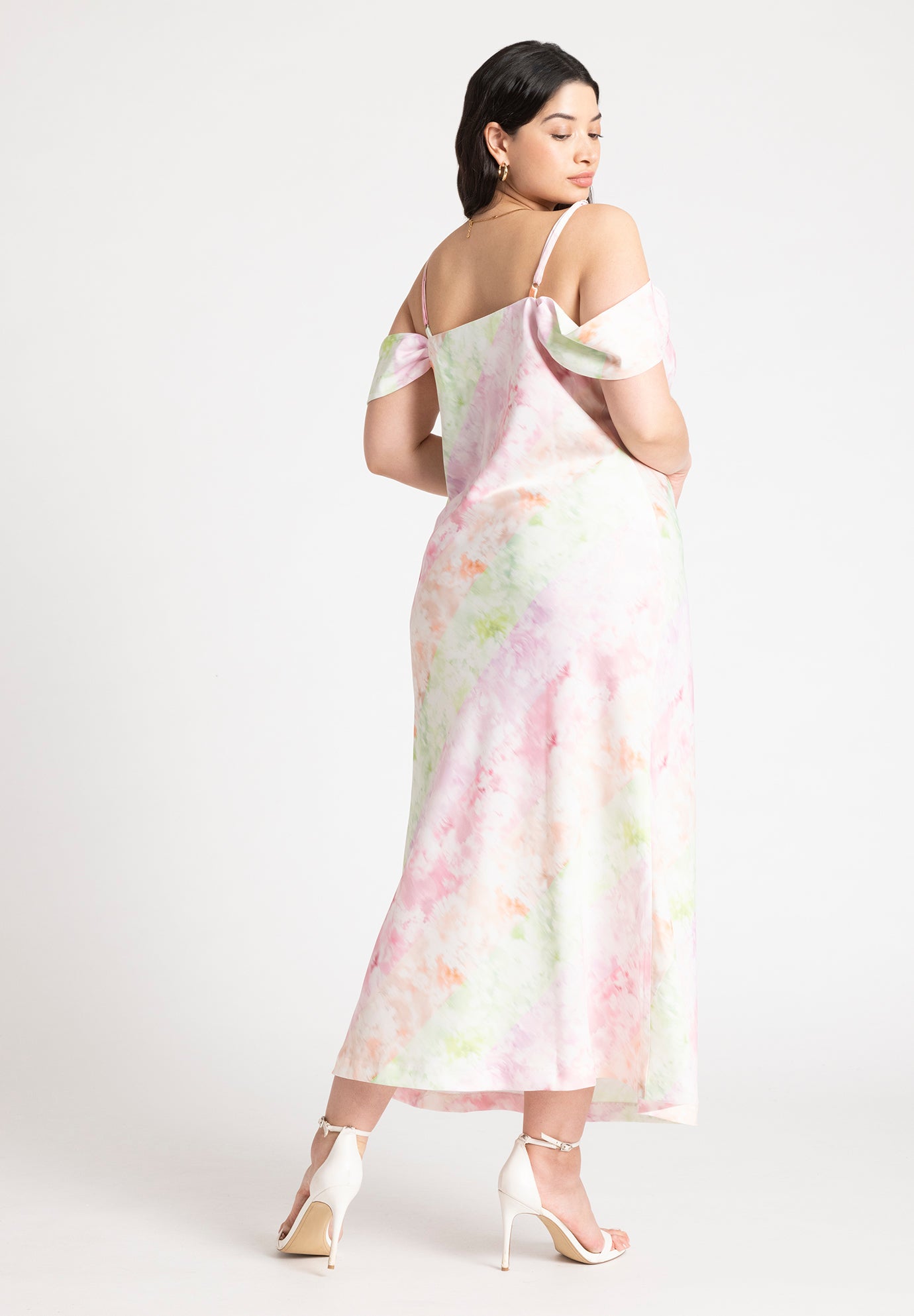 Off The Shoulder Bias Dress image number 1