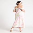 Off The Shoulder Bias Dress image number null