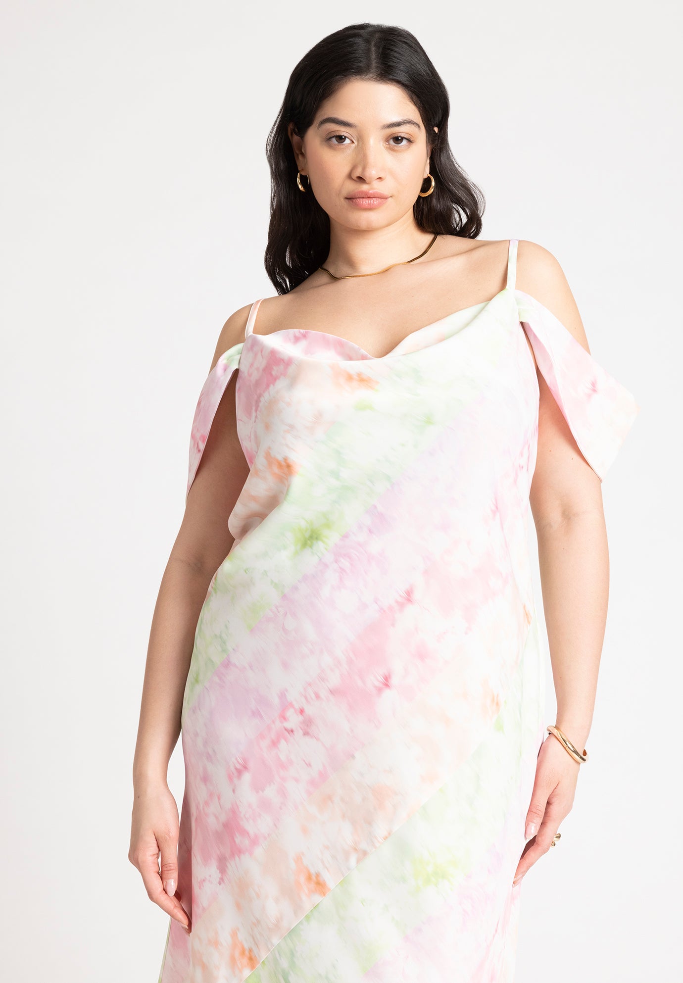 Off The Shoulder Bias Dress image number 3