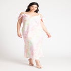 Off The Shoulder Bias Dress image number null