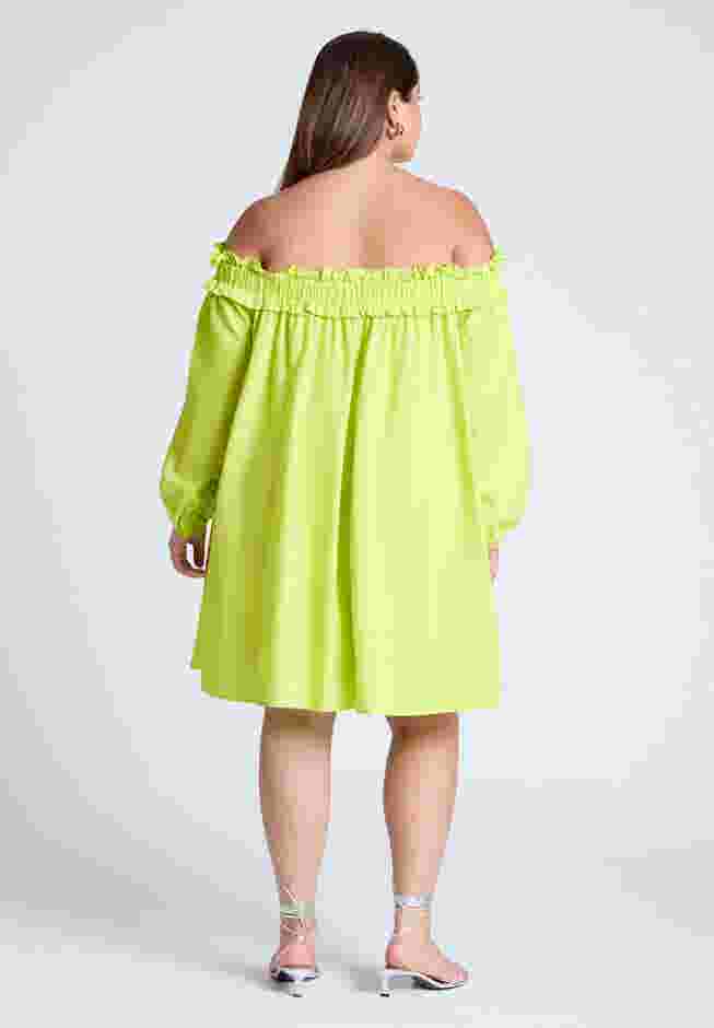 Ruffle Neckline Mini Dress image number 1