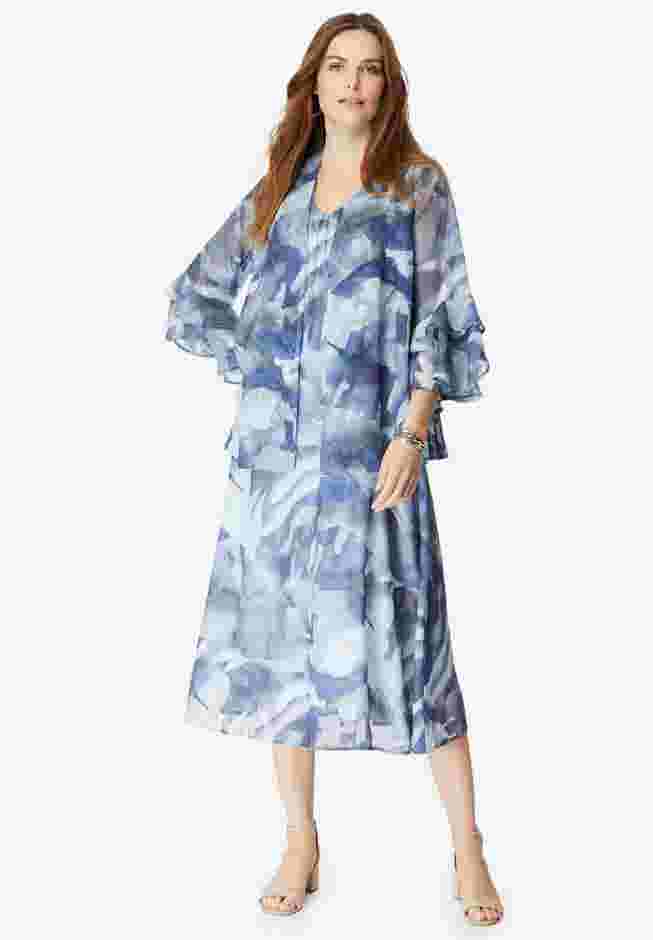Ruffle-Detail Jacket Dress Set image number 0