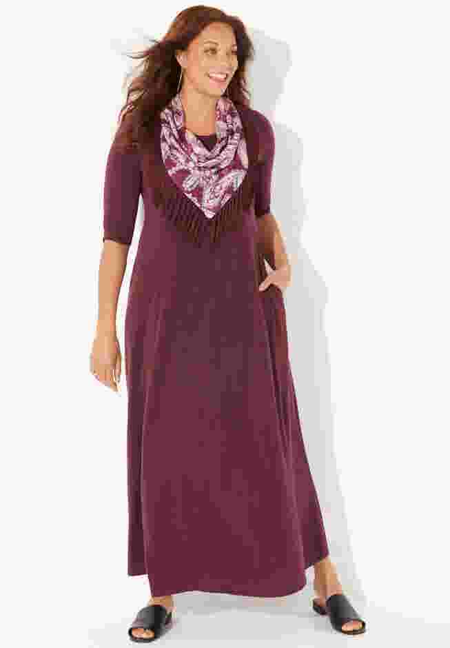 Maxi Dress & Scarf Duet image number 0