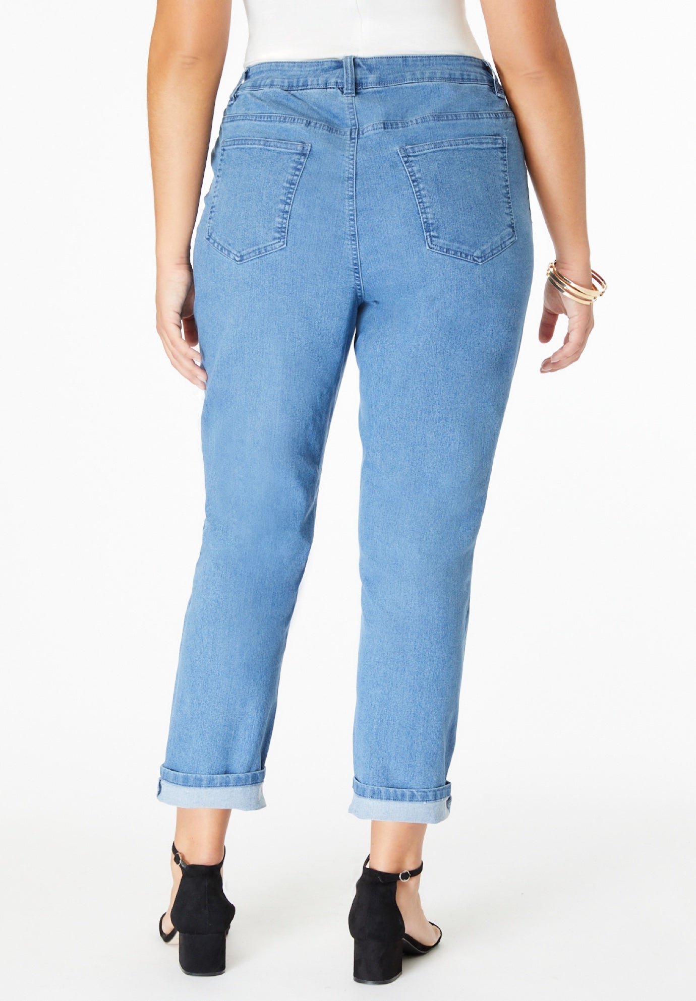 Plus Size Classic Stretch Boyfriend Jean image number 1