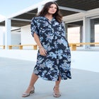 Collared Button Front Dress image number null