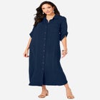 Collared Button Front Dress image number null