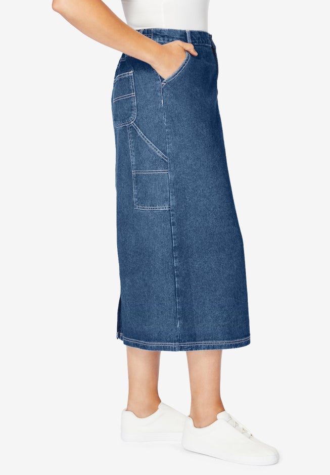 Carpenter Denim Skirt image number 2