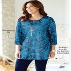 Easy Fit 3/4-Sleeve Scoopneck Tunic image number null