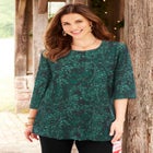 Easy Fit 3/4-Sleeve Scoopneck Tunic image number null