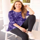 Easy Fit 3/4-Sleeve Scoopneck Tunic image number null