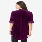 Pintuck Velour Tunic image number 1