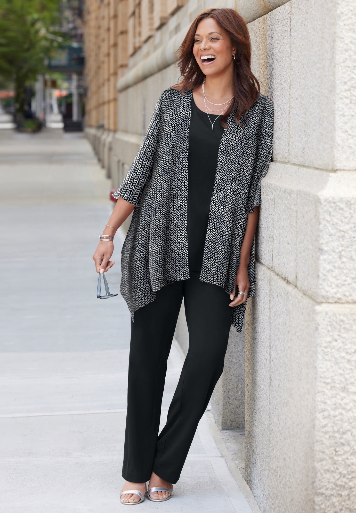 Seasonless Cascade Kimono image number 0