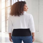 Bolero Cardigan with Three Quarter Sleeves image number null