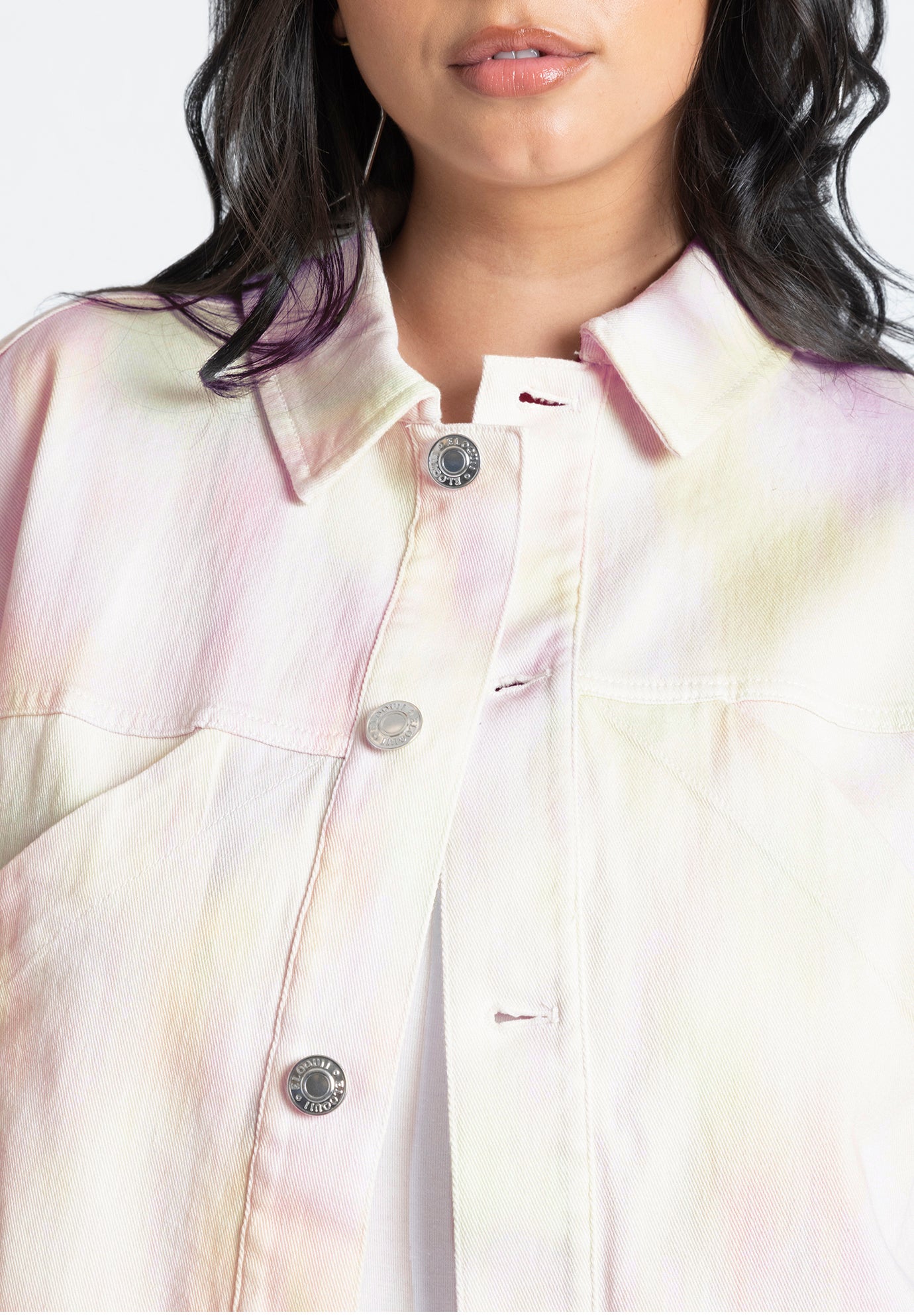 Boxy Denim Jacket With Pocket Detail image number 2