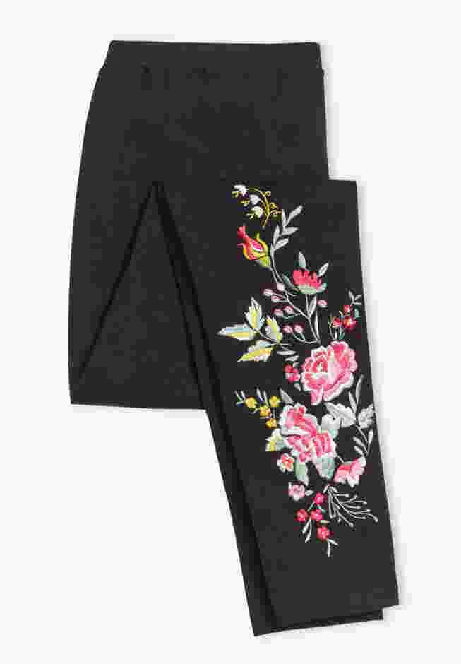 Stretch Cotton Embroidered Legging image number 2