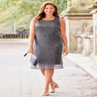 Shimmer Crinkle Duet Dress image number null