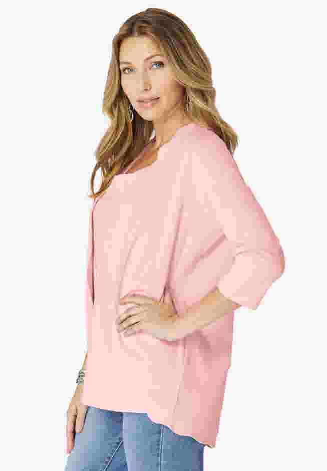 Scalloped Cardigan and Tank Set image number 2