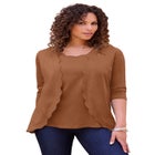 Scalloped Cardigan and Tank Set image number null