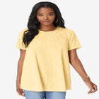 Textured Knit Swing Tee image number null