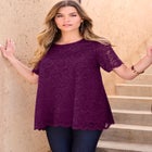 Allover Lace Swing Tee image number null