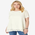 Allover Lace Swing Tee image number null