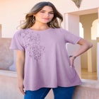 3-D Appliqued Swing Tee image number null