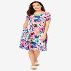 Short Crinkle Dress image number null