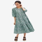 Tiered Cotton Midi Dress image number null