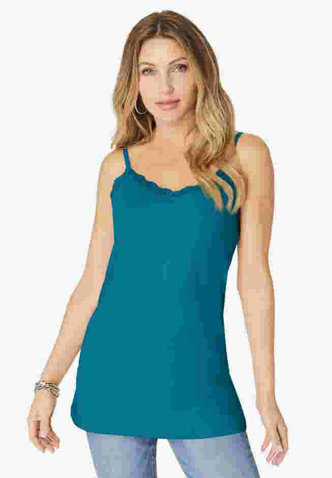 Lace Trim Bra Cami image number 0
