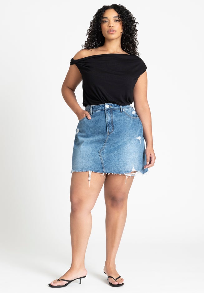 Asym Twist Sleeve Top image number 2