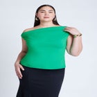 Asym Twist Sleeve Top image number null