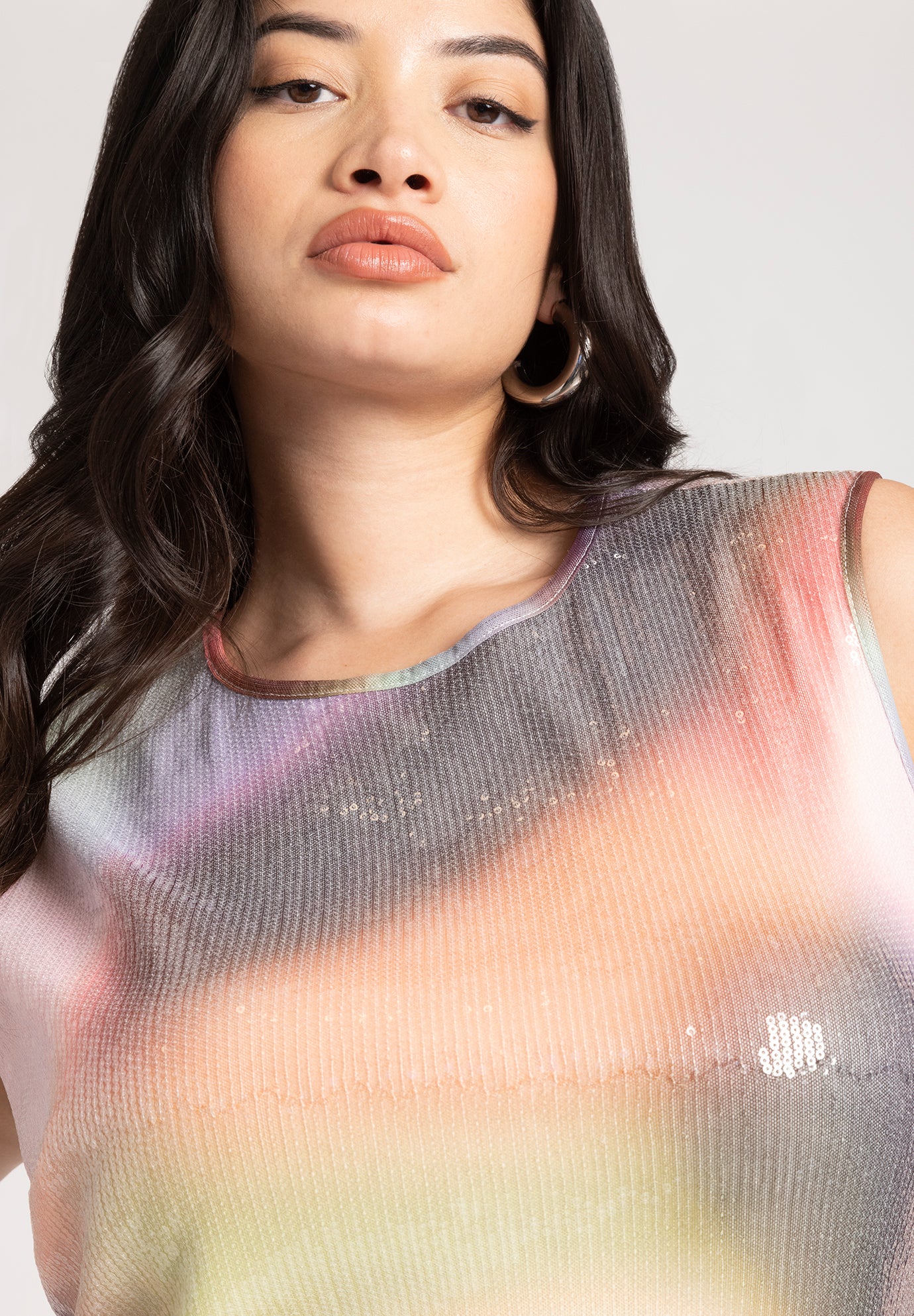 Sequin Mesh Cover-Up Dress image number 3