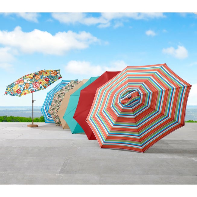 9 foot patio umbrella amazon JEAREY 9FT Outdoor Outdoor Table Umbrella with Push Button Tilt and Crank, Market Umbrella 8 Sturdy Ribs UV Protection Waterproof for Garden, Deck, Backyard, Pool (Beige) : Patio filled base holds the umbrella in place so you can use it for years to come Blissun 9' Outdoor Patio Umbrella,