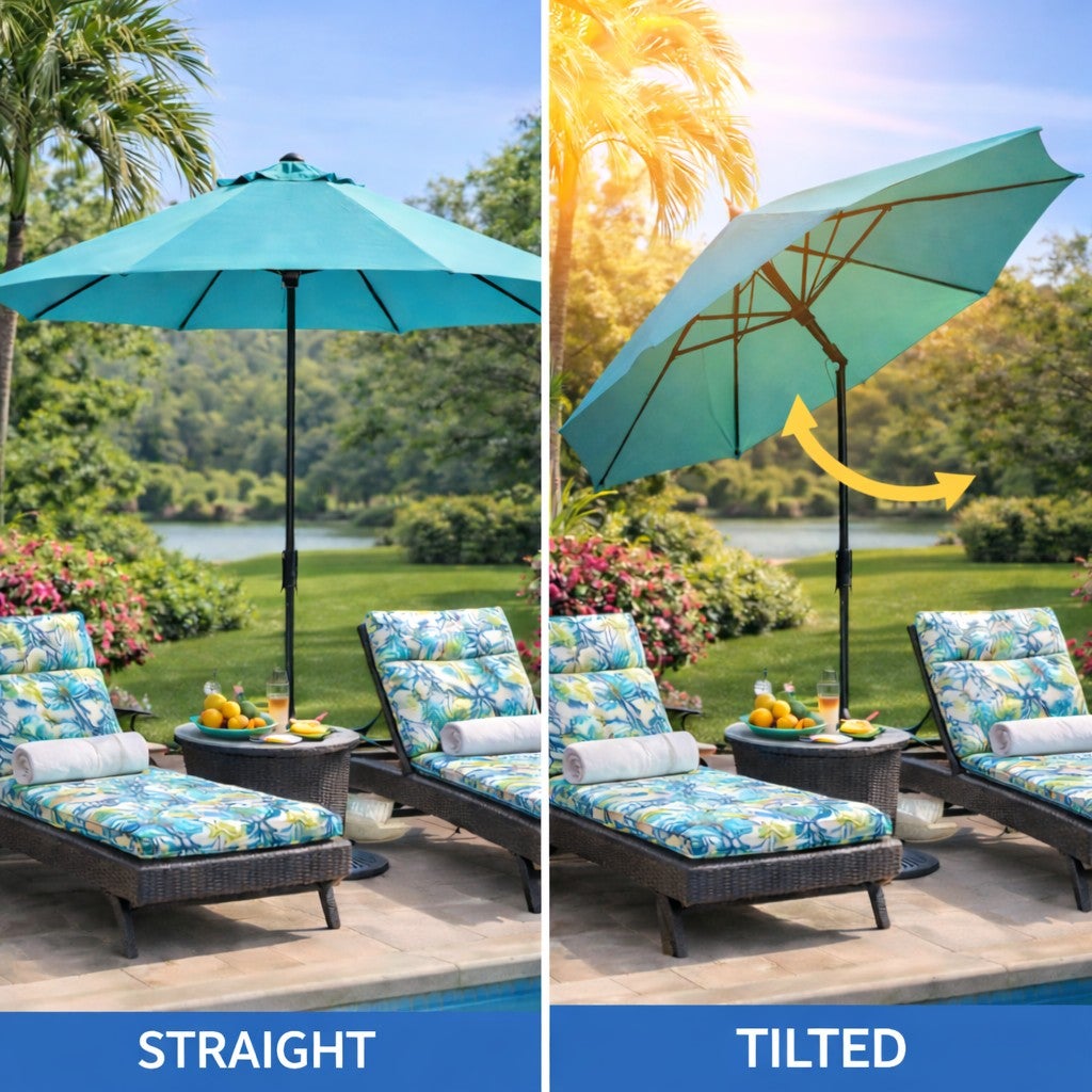 9 Ft. Tilt-and-Crank Umbrella image number 0