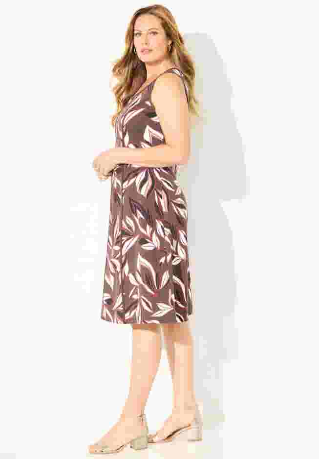 Fit & Flare Sleeveless Dress image number 2