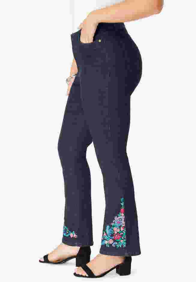 Embroidered Bootcut Jean image number 2