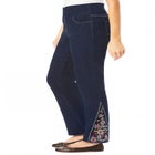Smooth Waist Pull-On Flex Fit Straight-Leg Stretch Denim Jeans image number 5
