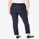 Flex-Fit Pull-On Straight-Leg Gap-Free Stretch Denim Jeans image number null