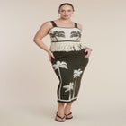 Intarsia Column Skirt image number null