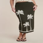 Intarsia Column Skirt image number null