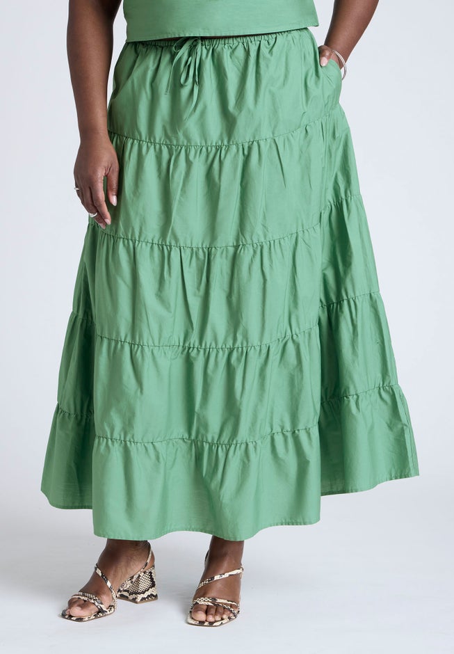 Tiered Maxi Skirt image number 2