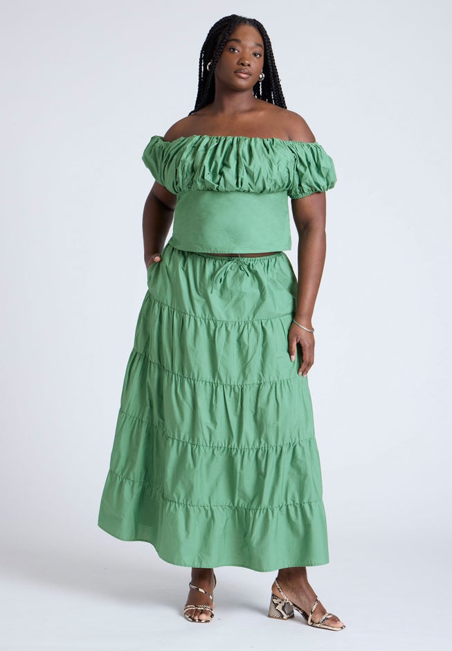 Tiered Maxi Skirt image number 0