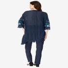 Floral Embroidered Kimono image number null