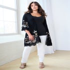 Floral Embroidered Kimono image number null