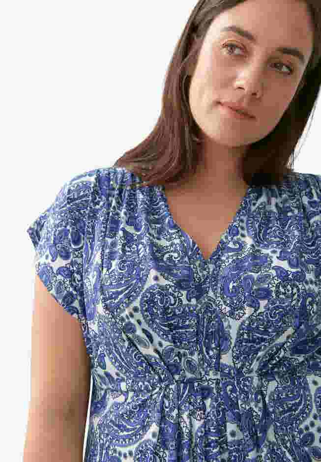 V-Neck Tunic With Gathered Bodice image number 2