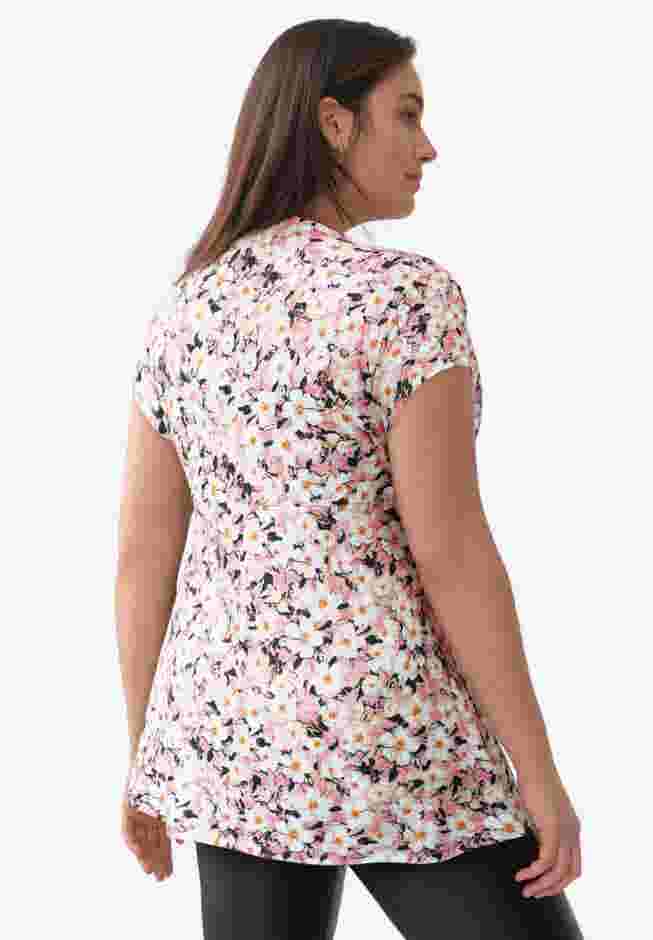 V-Neck Tunic With Gathered Bodice image number 1