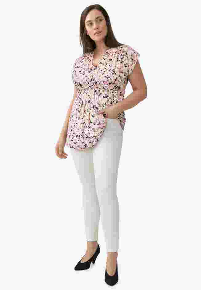 V-Neck Tunic With Gathered Bodice image number 0