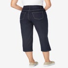 Secret Solutions&trade; Tummy Smoothing Denim Jean Capri image number null