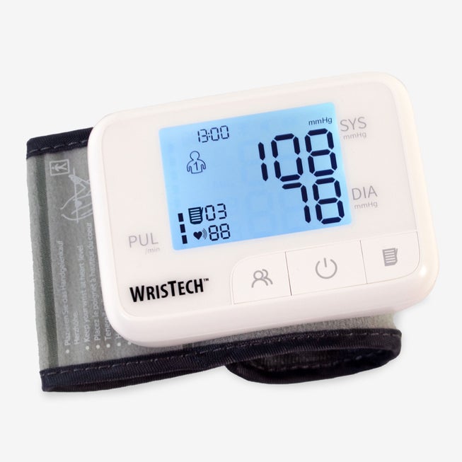 Talking Color Coded Wrist Blood Pressure Monitor image number 1