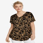 V-Neck Tunic With Front Inverted Pleat image number null